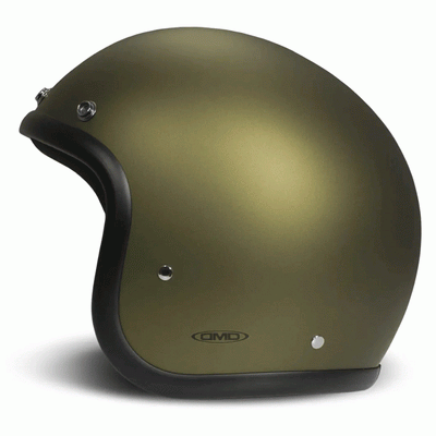 DMD Jet Retro Olive Gold Open face Helmet | Veloce Club