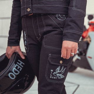 Wildust Sisters Cargo Overland Trousers in Black