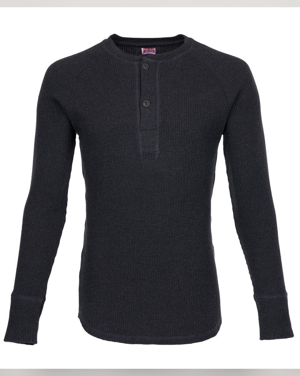 Pike Brothers 1936 Waffle Shirt Iron Grey | Veloce Club