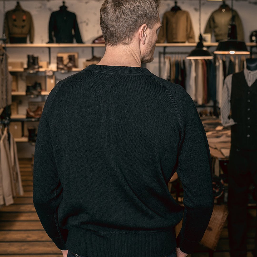 Pikes Brothers 1943 C2 Sweater in Black | Veloce Club
