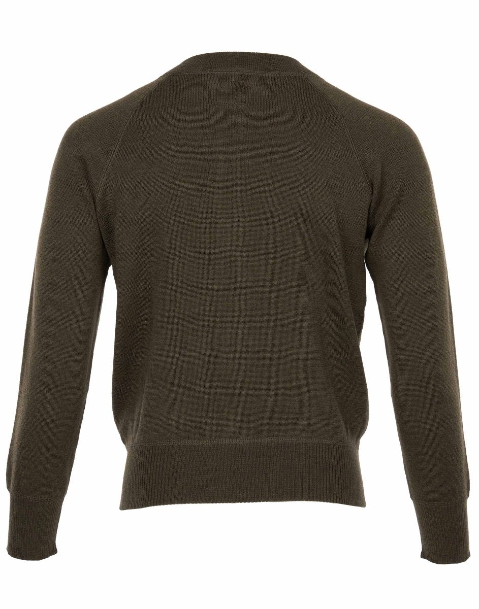 Pikes Brothers 1943 C2 Sweater Olive - available at Veloce Club