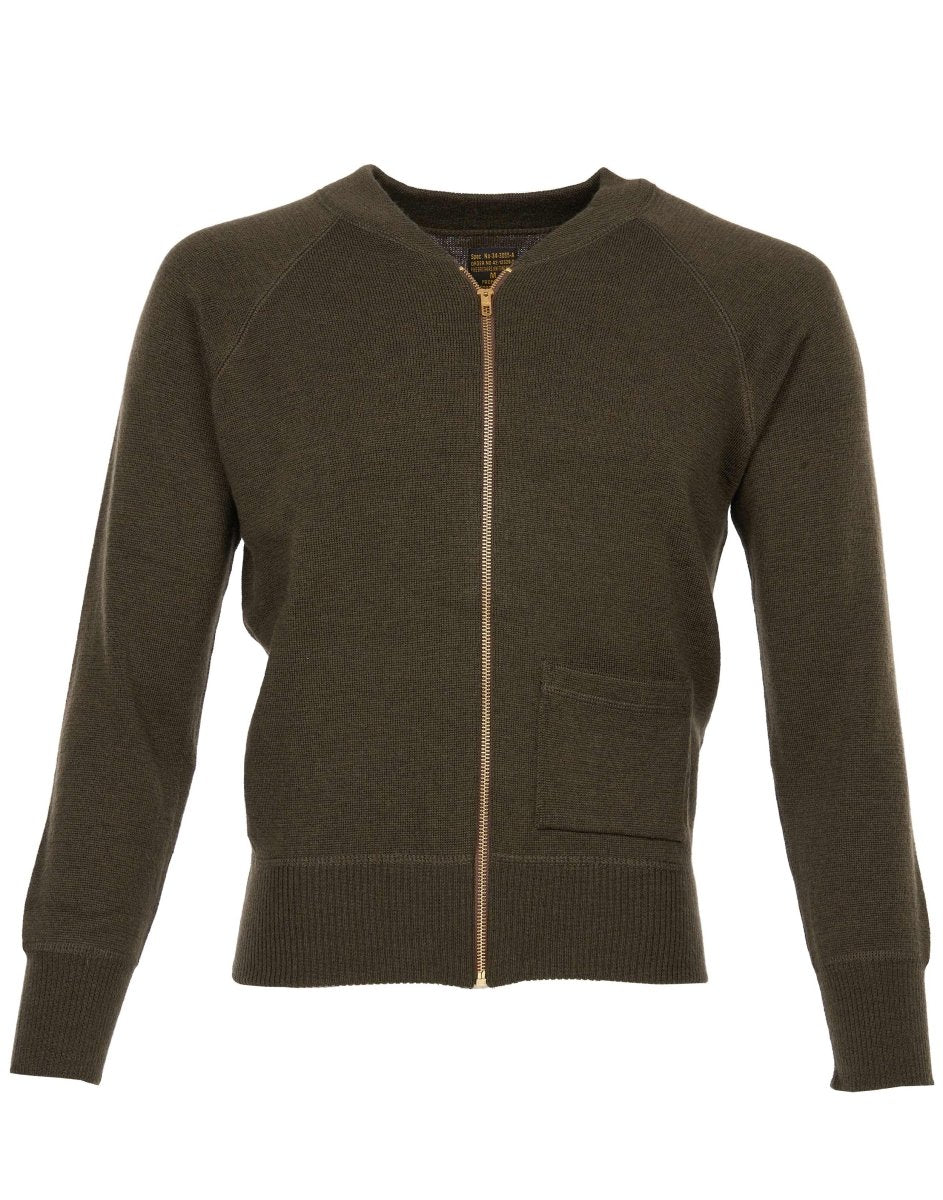 Pikes Brothers 1943 C2 Sweater Olive - available at Veloce Club