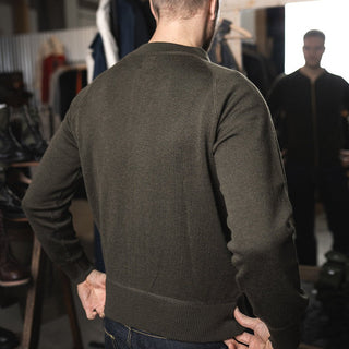1943 C2 Sweater Olive - available at Veloce Club