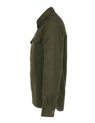 1943 CPO Shirt Moleskin Moss - available at Veloce Club