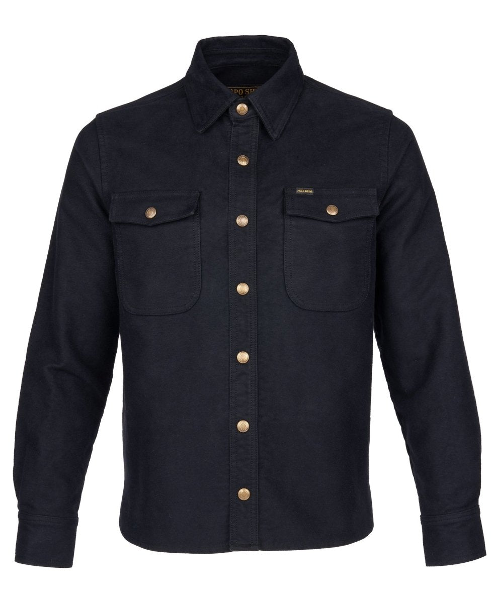 1943 CPO Shirt Moleskin Sulphur Black
