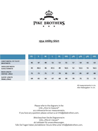 Pike Brothers 1954 Utility Shirt Indigo Melange