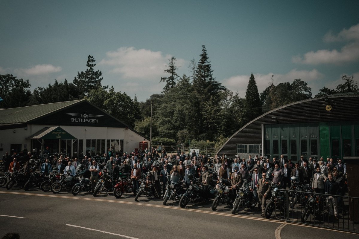 Group photo from 2024 Distinguished Gentleman's Ride
