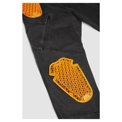 Pando Moto Mark AAA Cargo Pants in Black | Veloce Club