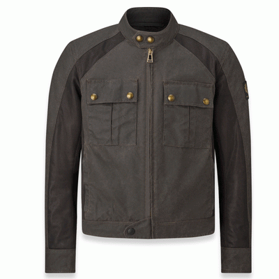 Belstaff Temple Waxed Cotton Motorcycle Jacket Mahogany