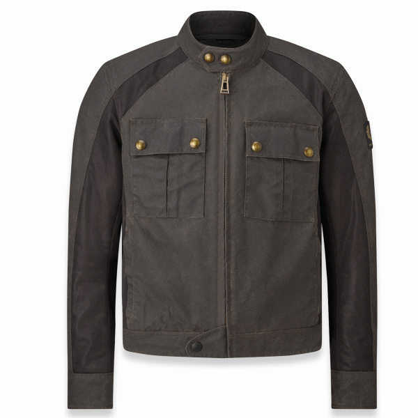 Belstaff Temple Waxed Cotton Motorcycle Jacket Mahogany