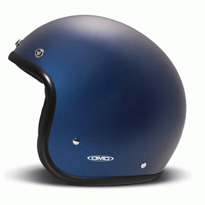 DMD Jet Retro Matt Deep Blue Open face Helmet | Veloce Club