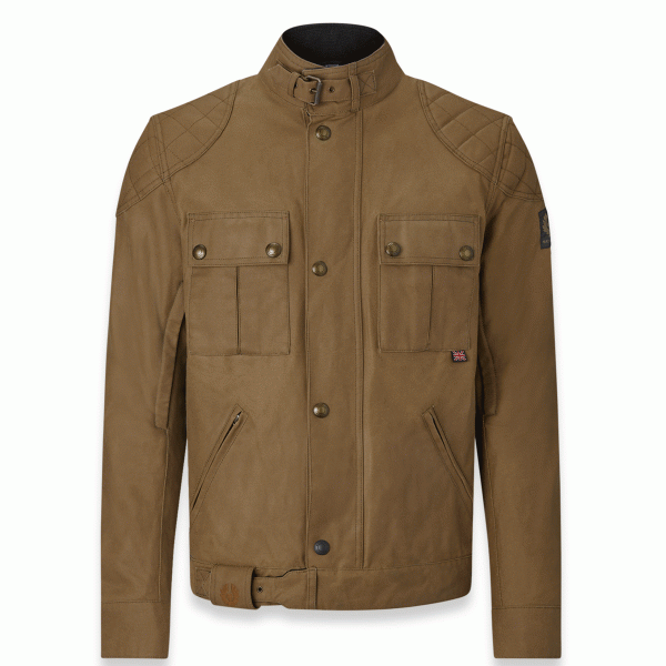 Belstaff Brooklands Waxed Cotton Jacket - Sand | Veloce Club