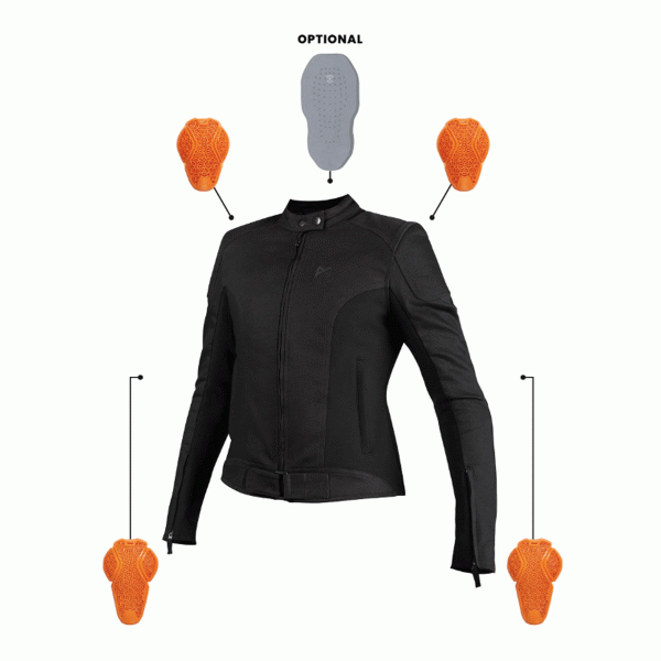 Pando Moto Luna Ladies Motorcycle Jacket | Veloce Club