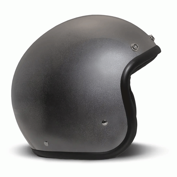 DMD Jet Retro Metallic Grey Open face Helmet | Veloce Club