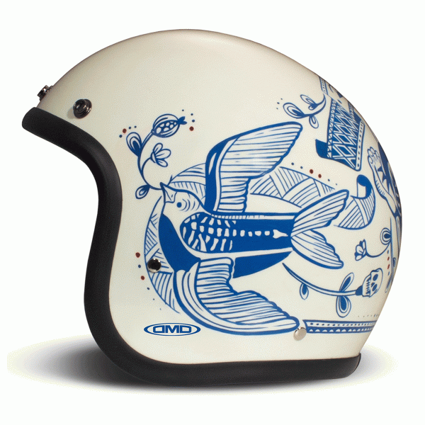 DMD Jet Retro Tigre Open face Helmet | Veloce Club