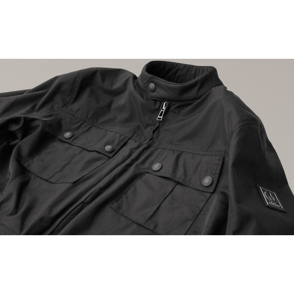Belstaff Airflow Motorcycle Jacket in Black | Veloce Club