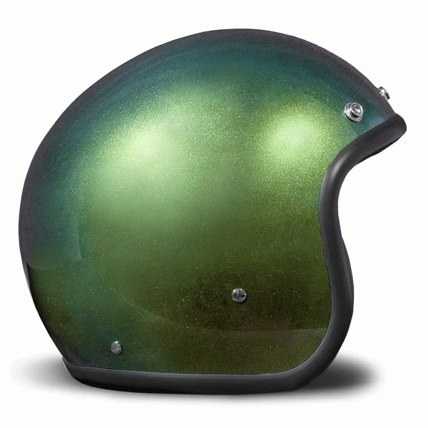 DMD Jet Retro Rainbow Green Open face Helmet | Veloce Club