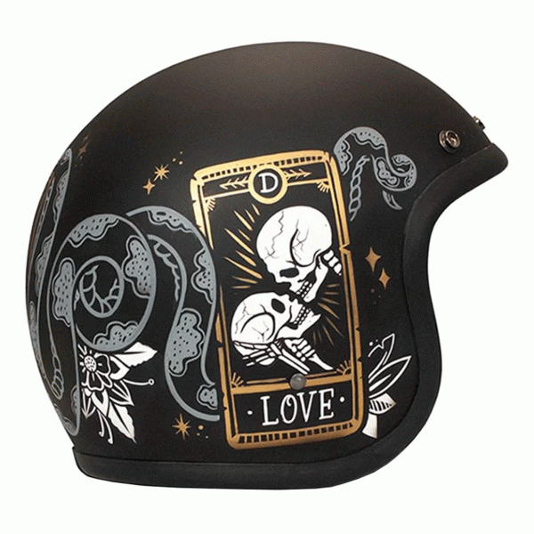 DMD Jet Retro Cards Open face Helmet | Veloce Club