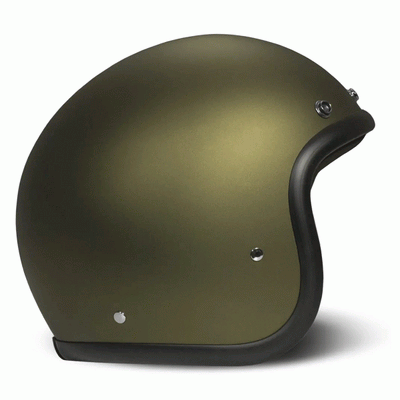 DMD Jet Retro Olive Gold Open face Helmet | Veloce Club