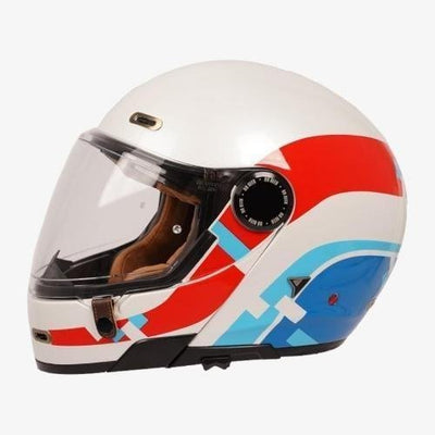 By City 90 Degrees Motorcycle Helmet - Maniac White | Veloce Club
