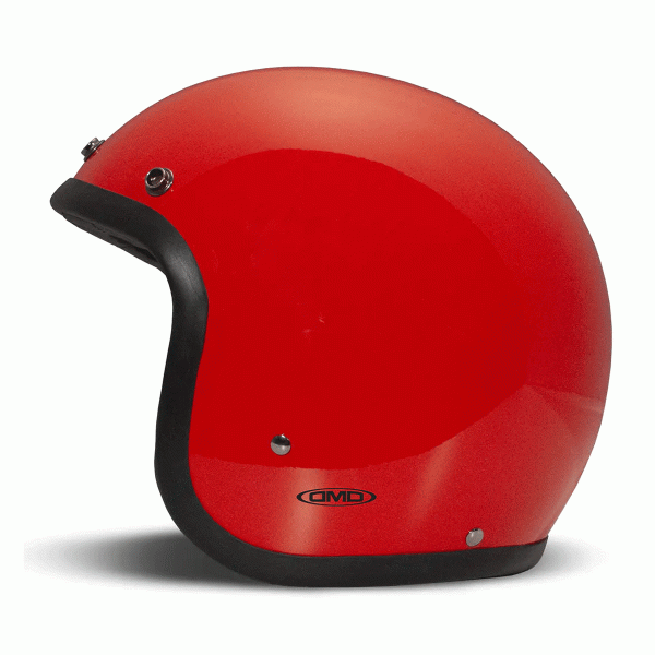 DMD Jet Retro Red Open face Helmet | Veloce Club