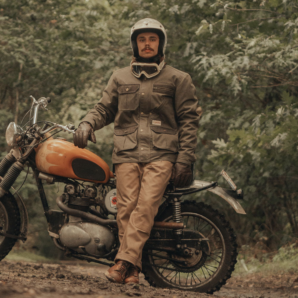 Age of Glory Escape Waxed Cotton Jacket Green