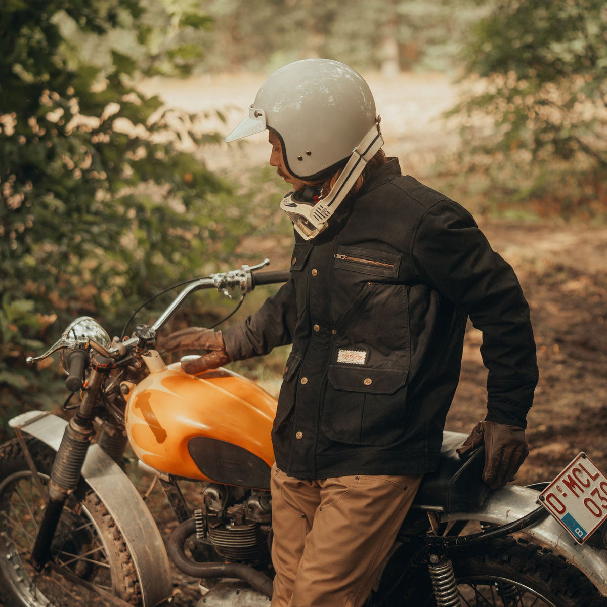 Age of Glory Escape Waxed Cotton Jacket Black