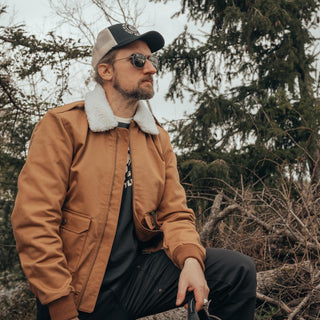 Age of Glory Cockpit Jacket in Caramel