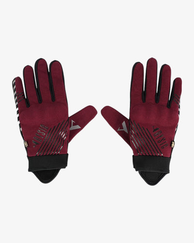 By City Moscow Women's Motorcycle Gloves Burgundy