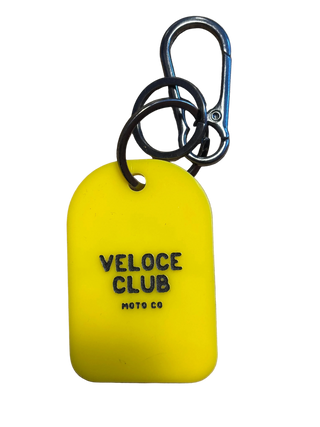 Veloce Club Fast Engines Floppy Ears Yellow Keyring | Velcoe Club