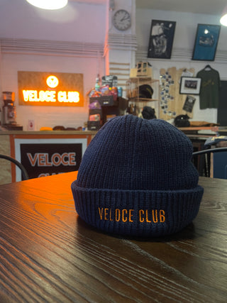 Veloce Club VC01 Fisherman Beanie Cap in Ultramarine Blue