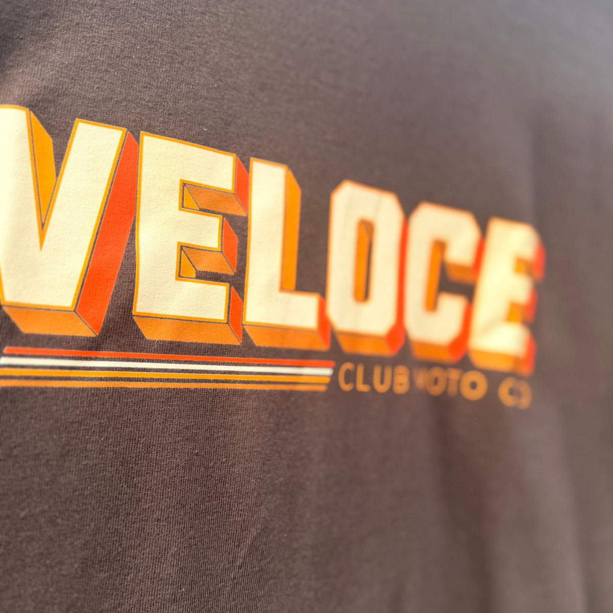 Veloce Club Malibu T-shirt in Brown