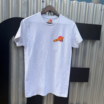 Veloce Club Electric Sunrise T-shirt in Light Grey