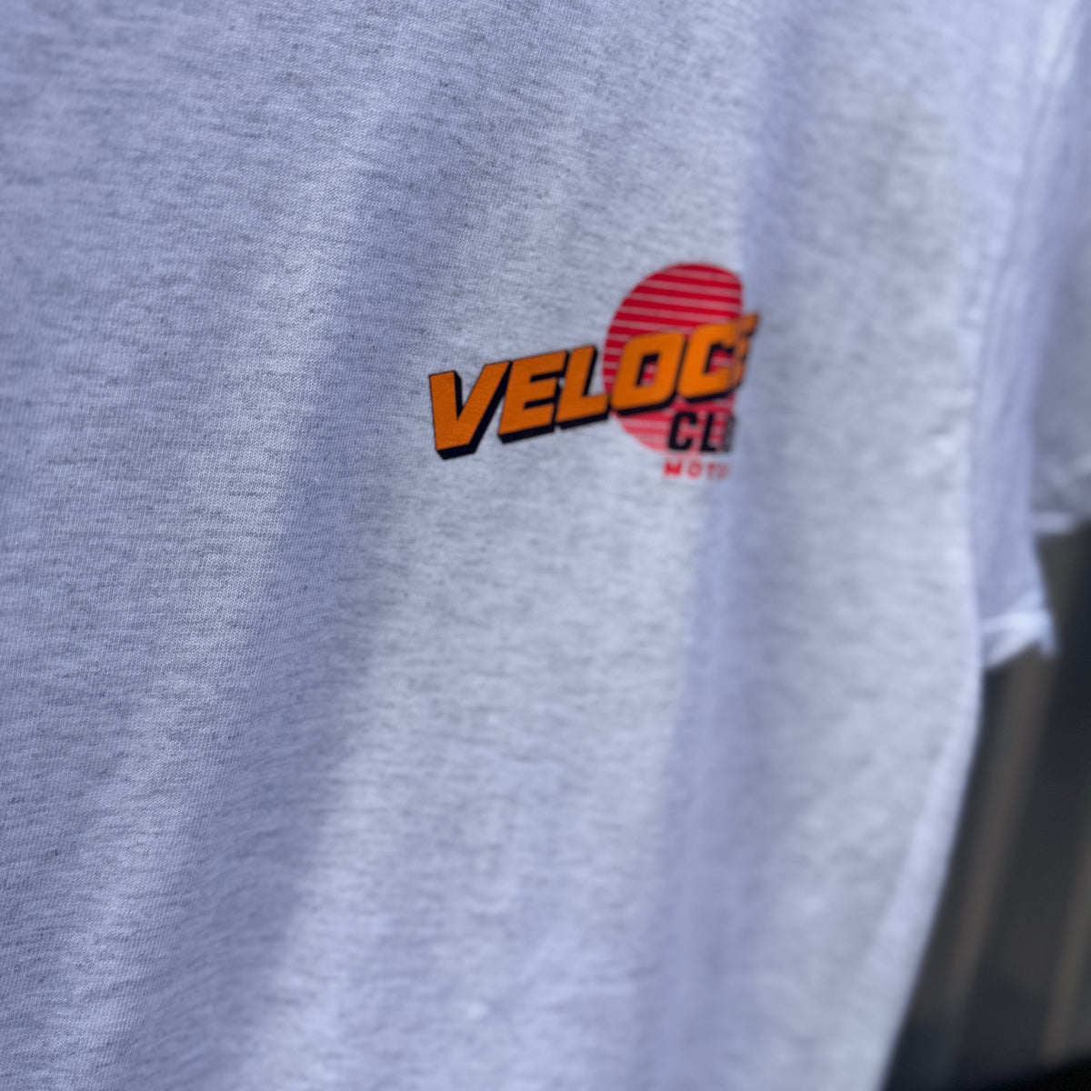 Veloce Club Electric Sunrise T-shirt in Light Grey
