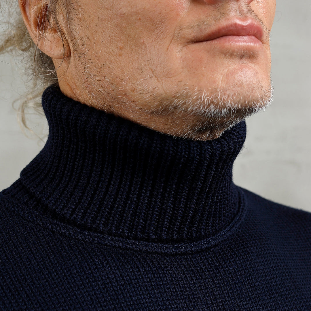 Pike Brothers 1923 Turtle Neck Dark Navy | Veloce Club