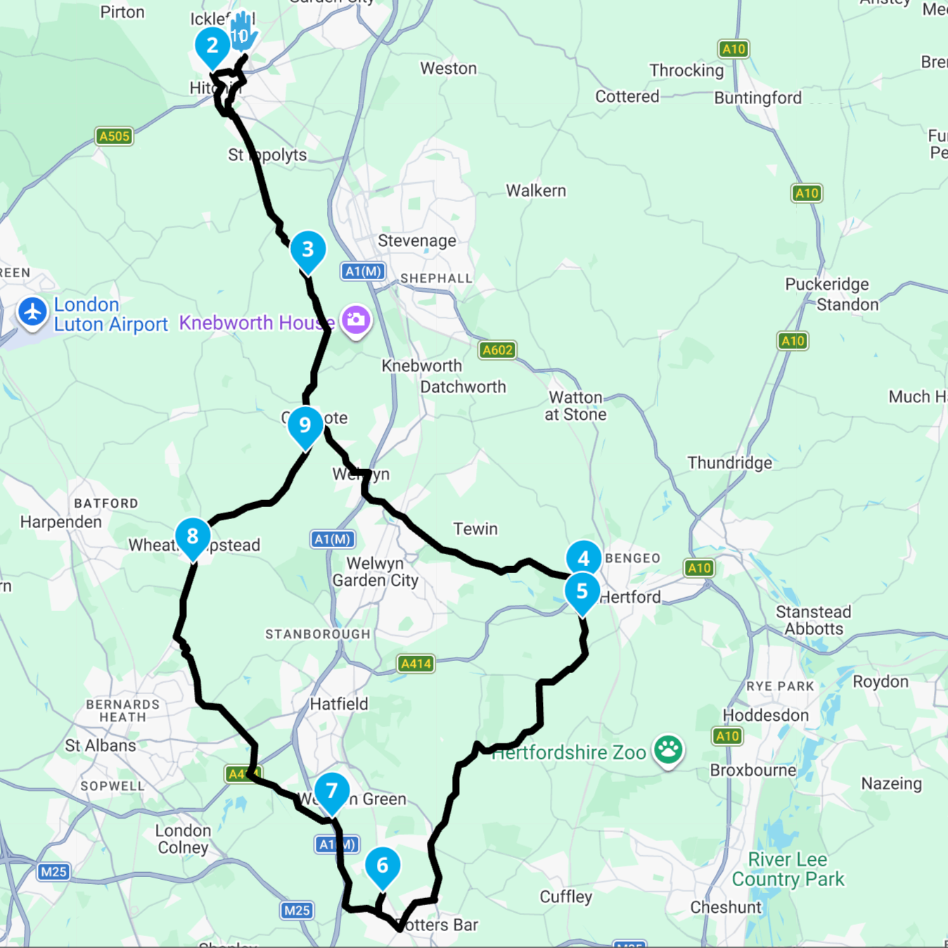 Veloce Club to Alchemy Parts 52mile GPX Route