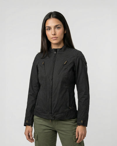By City Spring III Ladies Motorcycle Jacket 
 in Black | Veloce Club