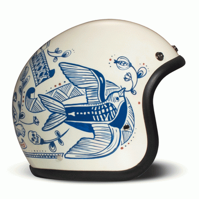 DMD Jet Retro Tigre Open face Helmet | Veloce Club