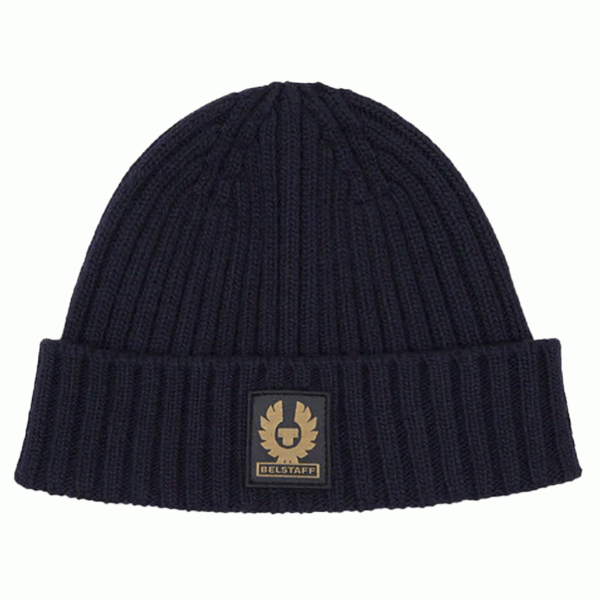 Belstaff Watch Beanie in Black | Veloce Club