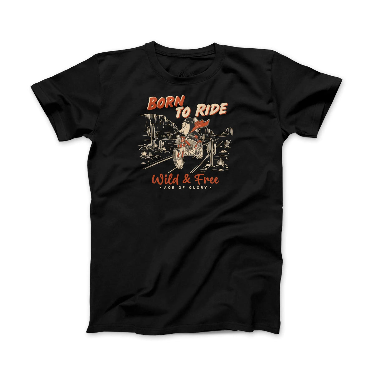 Age of Glory Born To Ride T-shirt in Black - available at Veloce Club
