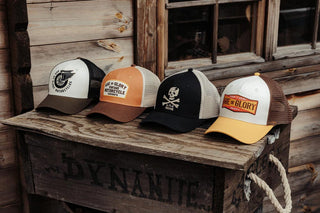 Age of Glory Buddy Trucker Cap in Orange, Brown and off-white - available at Veloce Club