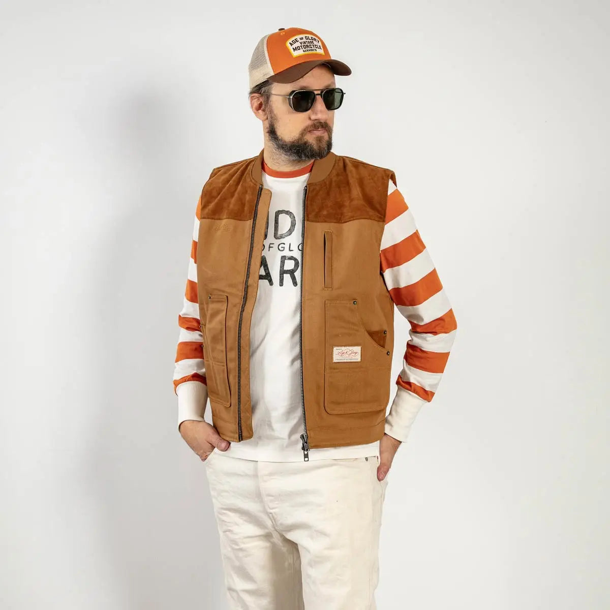 Age of Glory Cabin Vest in Caramel - available at Veloce Club