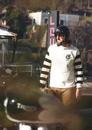 Age of Glory Champs Long Sleeve in Off White - available at Veloce Club