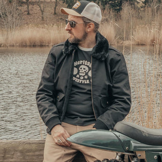 Age of Glory Cockpit Jacket in Black - available at Veloce Club