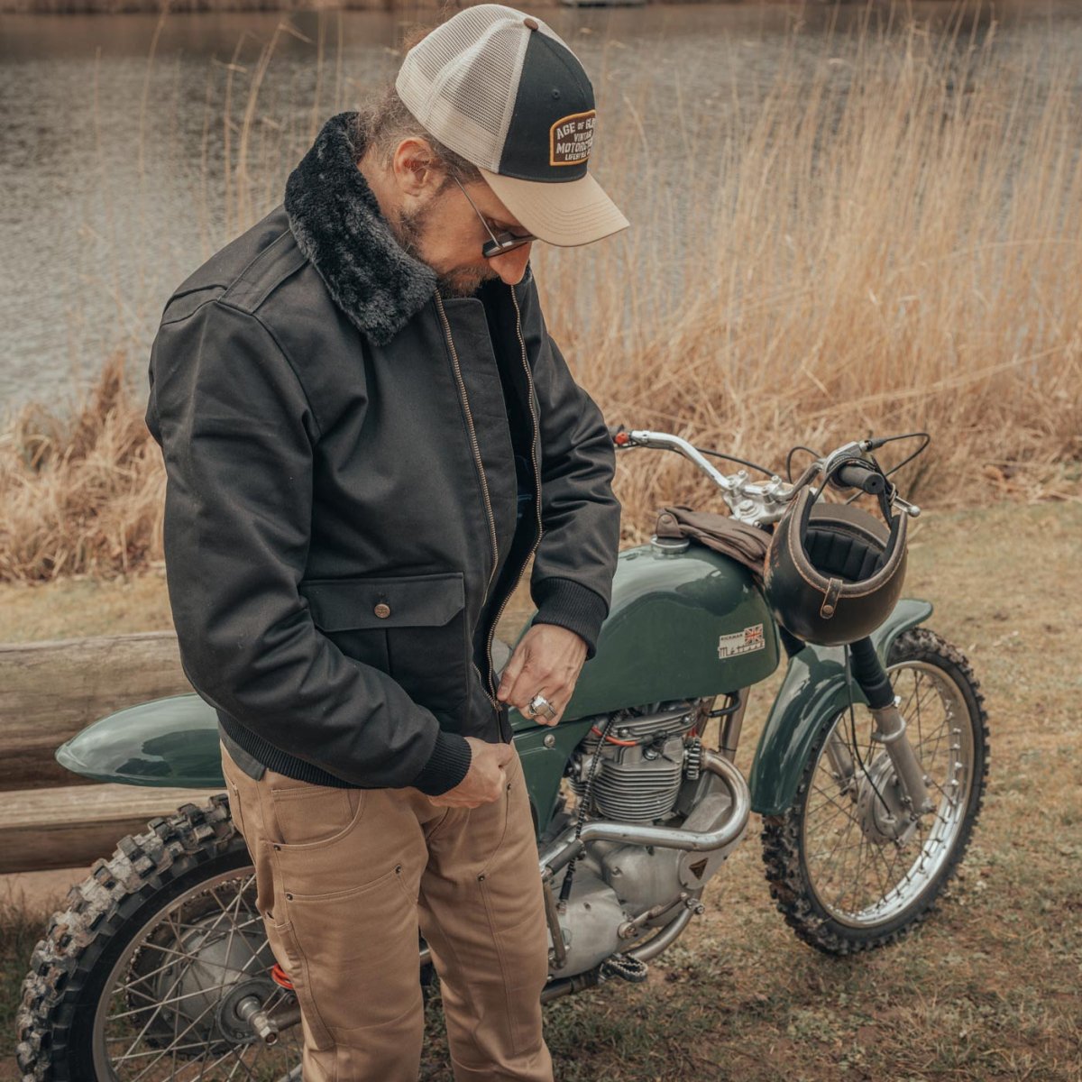 Age of Glory Cockpit Jacket in Black - available at Veloce Club
