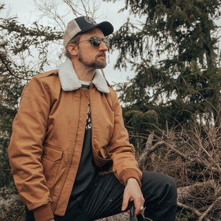 Age of Glory Cockpit Jacket in Caramel - available at Veloce Club