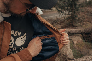 Age of Glory Cockpit Jacket in Caramel - available at Veloce Club