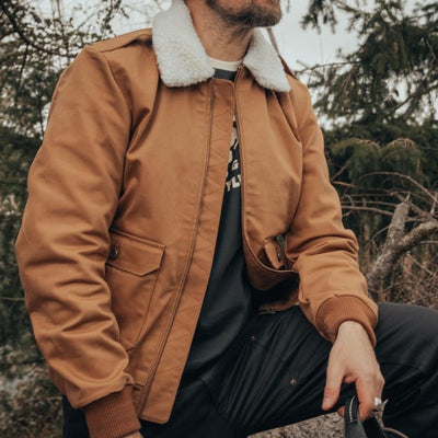 Age of Glory Cockpit Jacket in Caramel - available at Veloce Club
