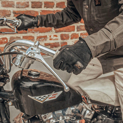 Age of Glory Crafter Motorcycle Gloves Black | Leather CE Gloves available at Veloce Club