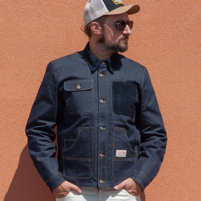 Age of Glory Craftsman Motorcycle Jacket Denim | Veloce Club